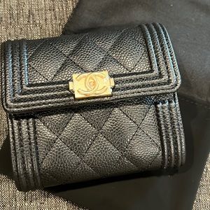 Chanel boy wallet